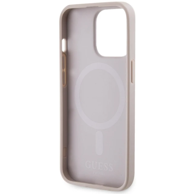 Чохол Guess 4G Printed Stripes для iPhone 13 Pro Pink with MagSafe (GUHMP13LP4RPSP)