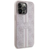 Чохол Guess 4G Printed Stripes для iPhone 13 Pro Max Pink with MagSafe (GUHMP13XP4RPSP)