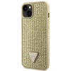 Чохол Guess Rhinestone Triangle для iPhone 14 | 13 Gold (GUHCP14SHDGTPD)