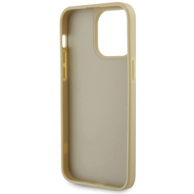 Чохол Guess Rhinestone Triangle для iPhone 14 Pro Max Gold (GUHCP14XHDGTPD)