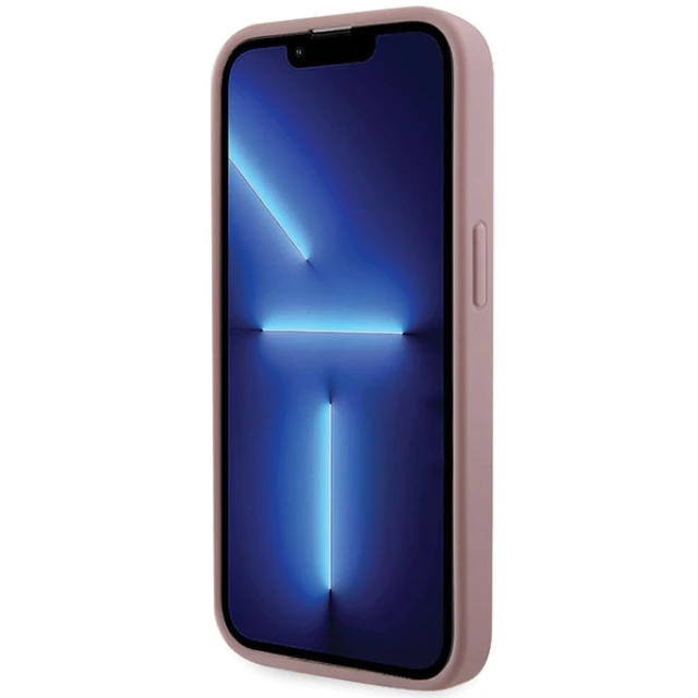 Чохол Guess Rhinestone Triangle для iPhone 14 Pro Pink (GUHCP14LHDGTPP)