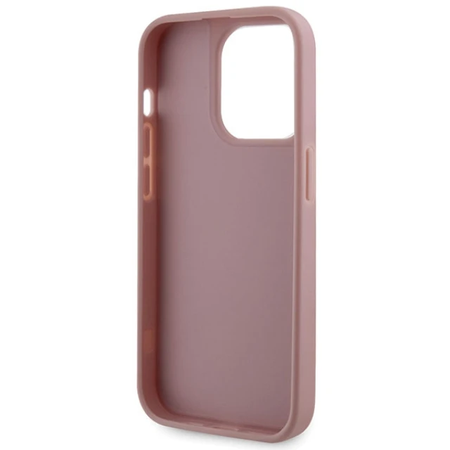 Чохол Guess Rhinestone Triangle для iPhone 14 Pro Pink (GUHCP14LHDGTPP)