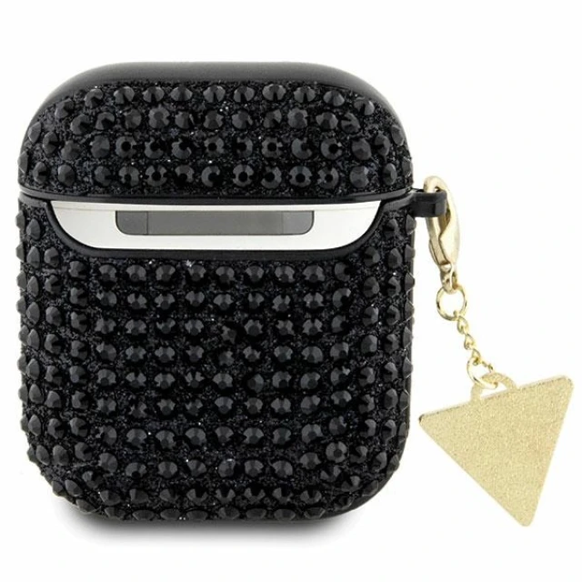Чохол Guess Rhinestone Triangle Charm для AirPods 2 | 1 Black (GUA2HDGTPK)