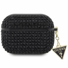 Чохол Guess Rhinestone Triangle Charm для AirPods Pro Black (GUAPHDGTPK)