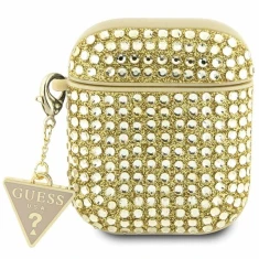 Чехол Guess Rhinestone Triangle Charm для AirPods 2 | 1 Gold (GUA2HDGTPD)