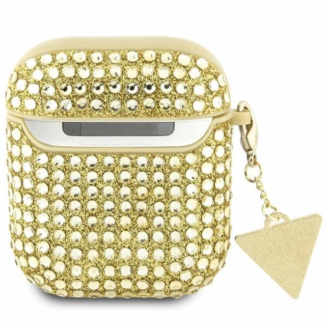 Чохол Guess Rhinestone Triangle Charm для AirPods 2 | 1 Gold (GUA2HDGTPD)