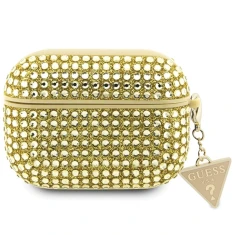 Чехол Guess Rhinestone Triangle Charm для AirPods Pro 2 Gold (GUAP2HDGTPD)