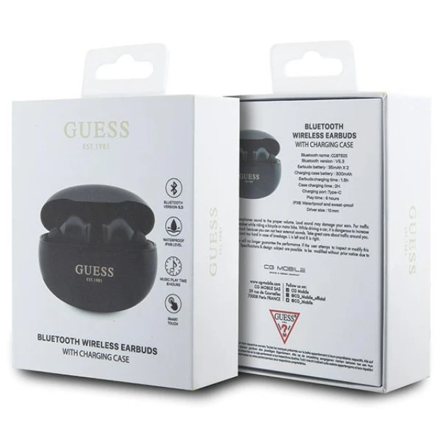 Бездротові навушники Guess Classic EST Black (GUTWST50EK)
