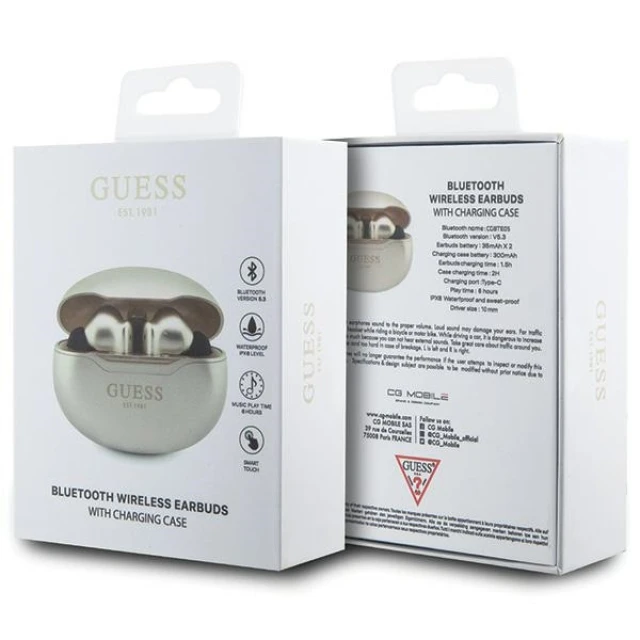 Бездротові навушники Guess Classic EST Gold (GUTWST50ED)