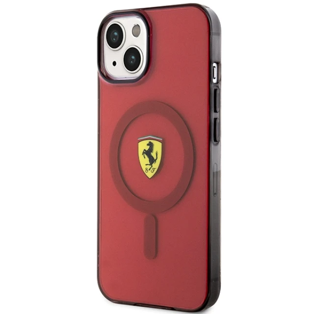 Чохол Ferrari Translucent для iPhone 14 | 13 Red with MagSafe (FEHMP14SURKR)