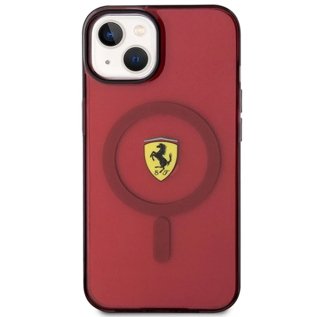 Чохол Ferrari Translucent для iPhone 14 | 13 Red with MagSafe (FEHMP14SURKR)