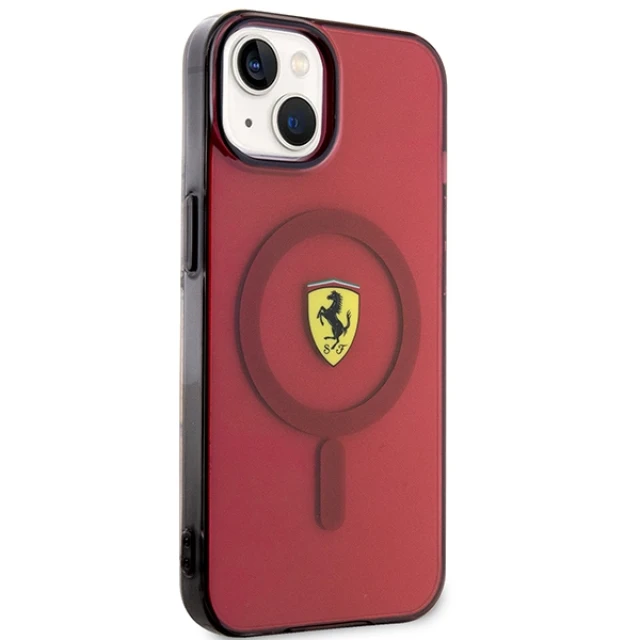 Чохол Ferrari Translucent для iPhone 14 | 13 Red with MagSafe (FEHMP14SURKR)