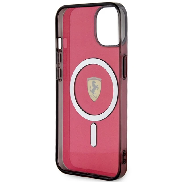 Чохол Ferrari Translucent для iPhone 14 | 13 Red with MagSafe (FEHMP14SURKR)