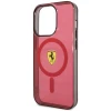 Чохол Ferrari Translucent для iPhone 14 Pro Max Red with MagSafe (FEHMP14XURKR)