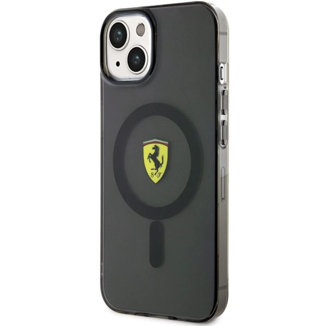Чохол Ferrari Translucent для iPhone 14 | 13 Black with MagSafe (FEHMP14SURKK)
