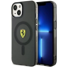 Чохол Ferrari Translucent для iPhone 14 Plus Black with MagSafe (FEHMP14MURKK)