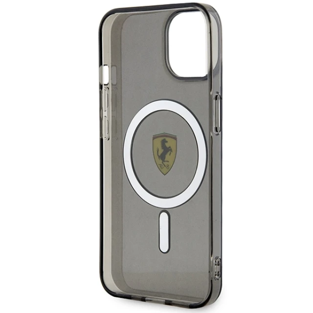 Чехол Ferrari Translucent для iPhone 14 Plus Black with MagSafe (FEHMP14MURKK)