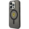 Чохол Ferrari Translucent для iPhone 14 Pro Black with MagSafe (FEHMP14LURKK)