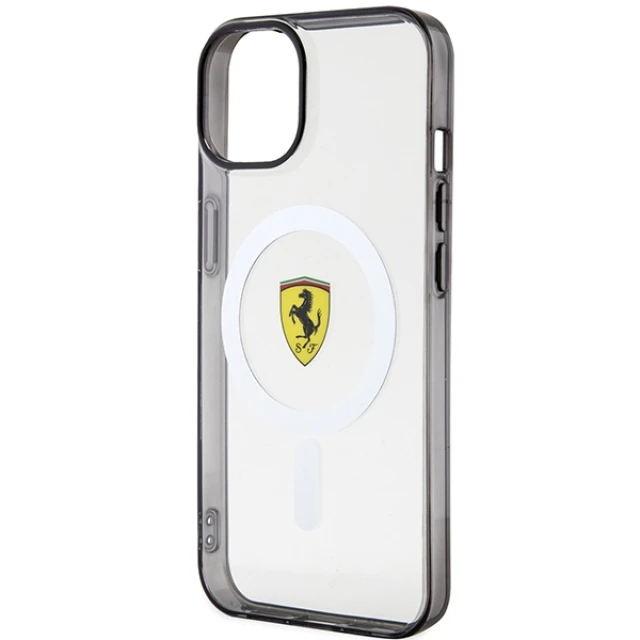Чохол Ferrari Outline для iPhone 14 | 13 Transparent with MagSafe (FEHMP14SURKT)