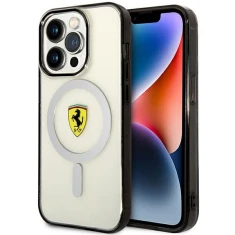 Чохол Ferrari Outline для iPhone 14 Pro Max Transparent with MagSafe (FEHMP14XURKT)