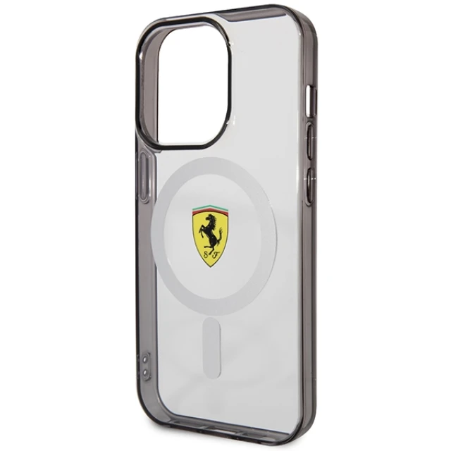 Чохол Ferrari Outline для iPhone 14 Pro Max Transparent with MagSafe (FEHMP14XURKT)