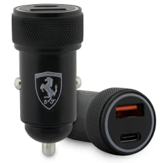 Автомобільний зарядний пристрій Ferrari USB-C/USB-A 36W Fast Charge Black (FECCMENK)