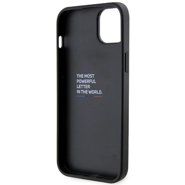 Чохол BMW для iPhone 14 | 13 Grip Hot Stamp Black (BMHCP14S22GSLK)