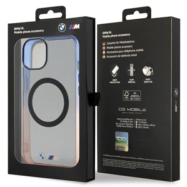 Чохол BMW Gradient Bumper для iPhone 14 Plus Grey with MagSafe (BMHMP14MHTGE)