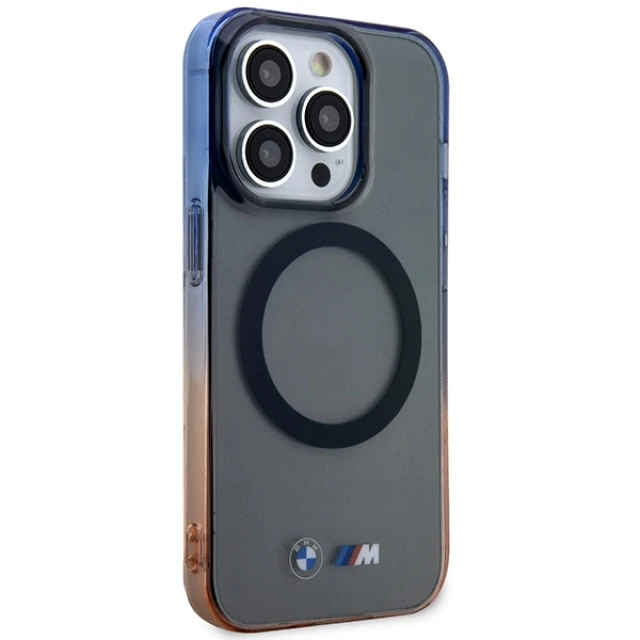 Чохол BMW Gradient Bumper для iPhone 14 Pro Grey with MagSafe (BMHMP14LHTGE)