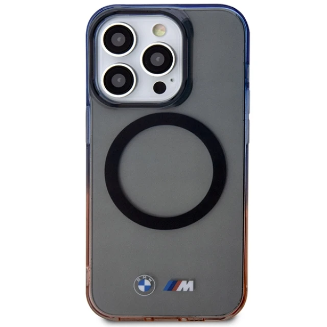 Чохол BMW Gradient Bumper для iPhone 14 Pro Max Grey with MagSafe (BMHMP14XHTGE)