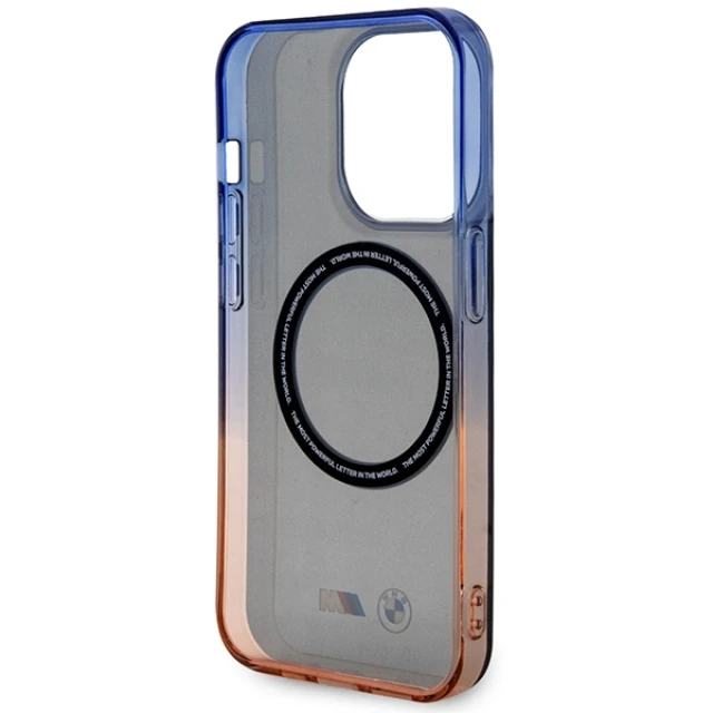 Чохол BMW Gradient Bumper для iPhone 14 Pro Max Grey with MagSafe (BMHMP14XHTGE)