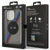 Чохол BMW Tricolor Stripes для iPhone 14 Pro Grey with MagSafe (BMHMP14LHDTK)