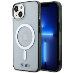 Чохол BMW Silver Ring для iPhone 14 Plus Transparent with MagSafe (BMHMP14MHCRS)