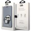Чохол Karl Lagerfeld Saffiano Karl & Choupette для iPhone 14 Pro Max Silver (KLBKP14XSANKCPG)
