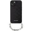 Чохол Karl Lagerfeld Saffiano Monogram Chain для iPhone 14 | 13 Black (KLHCP14SSACKLHPK)