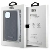Чохол Karl Lagerfeld Saffiano Monogram Chain для iPhone 14 | 13 Black (KLHCP14SSACKLHPK)
