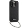 Чохол Karl Lagerfeld Saffiano Monogram Chain для iPhone 14 Pro Max Black (KLHCP14XSACKLHPK)