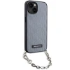 Чохол Karl Lagerfeld Saffiano Monogram Chain для iPhone 14 | 13 Silver (KLHCP14SSACKLHPG)