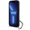Чохол Karl Lagerfeld Saffiano Monogram Chain для iPhone 14 | 13 Silver (KLHCP14SSACKLHPG)