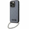 Чохол Karl Lagerfeld Saffiano Monogram Chain для iPhone 14 Pro Max Silver (KLHCP14XSACKLHPG)