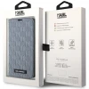 Чохол Karl Lagerfeld Saffiano Monogram для iPhone 14 Pro Silver (KLBKP14LSAKLHPG)