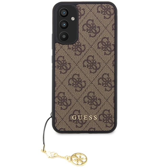 Чохол Guess 4G Charms Collection для Samsung Galaxy A34 5G (A346) Brown (GUHCSA34GF4GBR)
