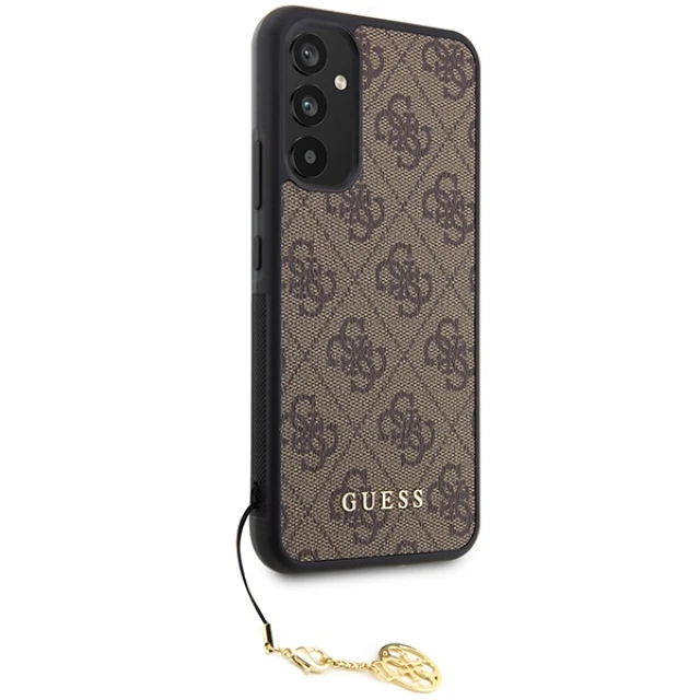 Чохол Guess 4G Charms Collection для Samsung Galaxy A34 5G (A346) Brown (GUHCSA34GF4GBR)