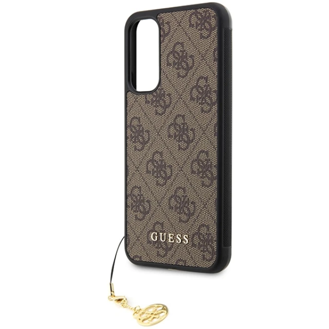 Чохол Guess 4G Charms Collection для Samsung Galaxy A34 5G (A346) Brown (GUHCSA34GF4GBR)