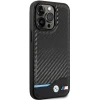Чехол BMW Leather Carbon для iPhone 13 | 13 Pro Black (BMHCP13L22NBCK)
