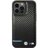 Чохол BMW Leather Carbon для iPhone 13 Pro Max Black (BMHCP13X22NBCK)