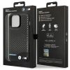Чохол BMW Leather Carbon для iPhone 13 Pro Max Black (BMHCP13X22NBCK)