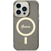 Чохол Guess Glitter Gold для iPhone 14 Pro Max Black with MagSafe (GUHMP14XHCMCGK)