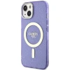 Чохол Guess Glitter Gold для iPhone 14 | 13 Purple with MagSafe (GUHMP14SHCMCGU)
