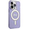 Чохол Guess Glitter Gold для iPhone 14 Pro Purple with MagSafe (GUHMP14LHCMCGU)